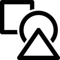 Blend, Shapes, Blend Tool Outline Icon vector