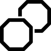 Polygon, Layer, Arrange Outline Icon vector