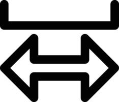 Spacing, Line Spacing, Space Outline Icon vector