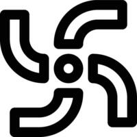 Rotary, Propeller, Harmony Outline Icon vector