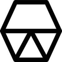 Composition, Geometric, Shape Outline Icon vector
