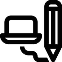 Digital Design, Computer Design, Graphic Design Outline Icon vector