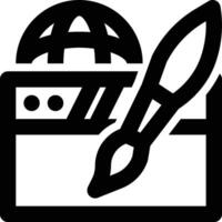 Web Design, Website Design, Website Theme Outline Icon vector
