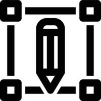 Typographic Design, Typing, Writing Outline Icon vector