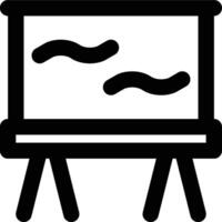 Chalkboard, Whiteboard, Board Outline Icon vector