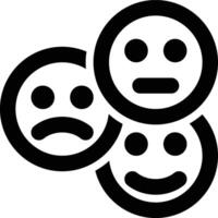 Emoticon, Expression, Mood Outline Icon vector