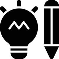 Inspiration, Idea, Concept Glyph Solid Icon vector