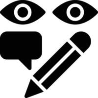 Visual Communication, Visual Design, Visualization Glyph Solid Icon vector