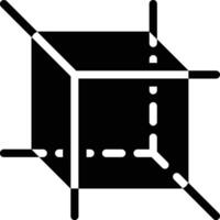 3D, Objects, Form Glyph Solid Icon vector