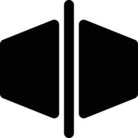 Reflection, Object Reflection, Reflect Glyph Solid Icon vector