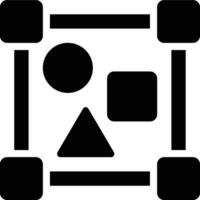 Objects, Shapes, Graphic Design Glyph Solid Icon vector