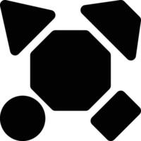 Shapes, Abstract, Objects Glyph Solid Icon vector