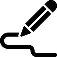 Drawing, Sketch, Design Glyph Solid Icon vector