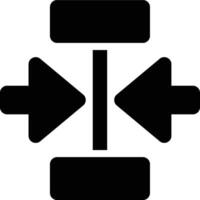Center Alignment, Align Center, Horizontal Alignment Glyph Solid Icon vector