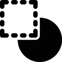 Minus Front, Subtract, Subtraction Glyph Solid Icon vector
