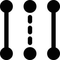 Lines, Path, Strokes Glyph Solid Icon vector