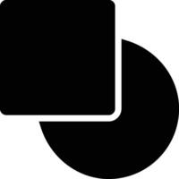 Trim, Split, Intersection Glyph Solid Icon vector