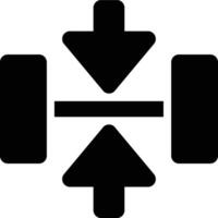 Center Alignment, Align Center, Vertical Alignment Glyph Solid Icon vector