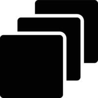 Layer, Squares, Shapes Glyph Solid Icon vector