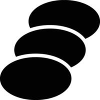 Ellipse, Circle, Layer Glyph Solid Icon vector