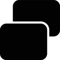 Rounded Rectangle, Rectangles, Shapes Glyph Solid Icon vector