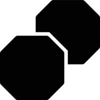 Polygon, Layer, Arrange Glyph Solid Icon vector