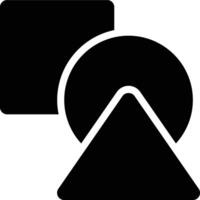 Blend, Shapes, Blend Tool Glyph Solid Icon vector