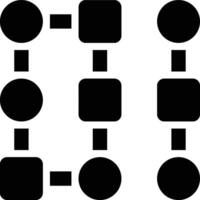 Proximity, Shapes, Path Glyph Solid Icon vector