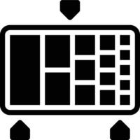 Gradient, Color, Design Tools Glyph Solid Icon vector