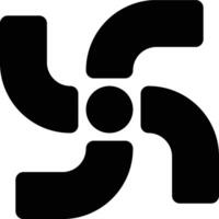 Rotary, Propeller, Harmony Glyph Solid Icon vector