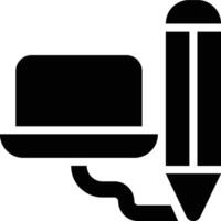 Digital Design, Computer Design, Graphic Design Glyph Solid Icon vector