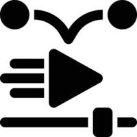 Motion Graphics, Animation, Motion Glyph Solid Icon vector