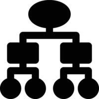 Diagram, Structure, Organization Glyph Solid Icon vector