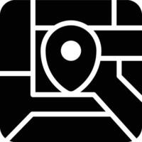 Maps, GPS, Location Glyph Solid Icon vector