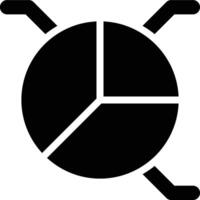 Pie Chart, Pie Graph, Percentage Glyph Solid Icon vector