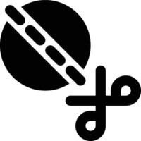 Cutting, Trim, Cut Glyph Solid Icon vector