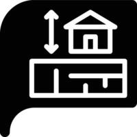 Blueprint, Building, Construction Glyph Solid Icon vector