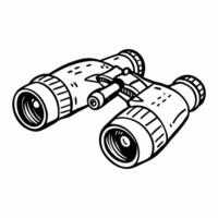Vintage Hand drawn Binoculars Illustration for Adventurous Explorers vector
