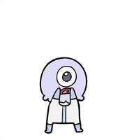 An image of a cartoon character with a big eye video