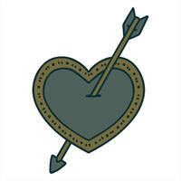 A heart with an arrow in it illustration line drawing video