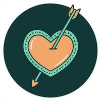 A heart with an arrow in it video