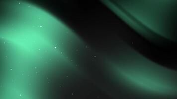 Abstract Teal and Black Swirls Background with Glimmering Particles. A Serene Digital Art Piece video