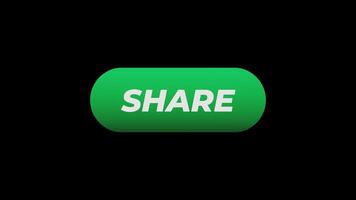 Animation of a Green Share Button Being Pressed video