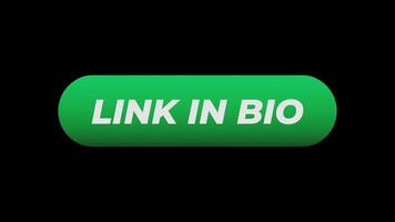 Animation of a Green Link in Bio Button Being Pressed video