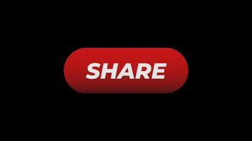 Animation of a Red Share Button Being Pressed video