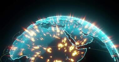 International Space Communications AI-Powered Satellite Networks Connecting the Globe video