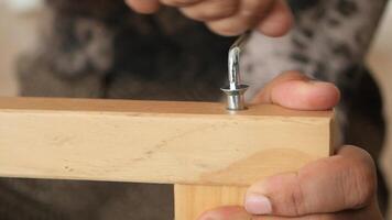 Building wooden furniture with basic tools and skills at home video