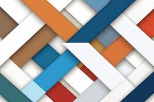 Abstract background with colorful lines and squares photo