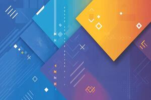 Abstract geometric background with colorful shapes photo