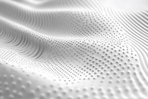 A white fabric with a pattern of dots photo